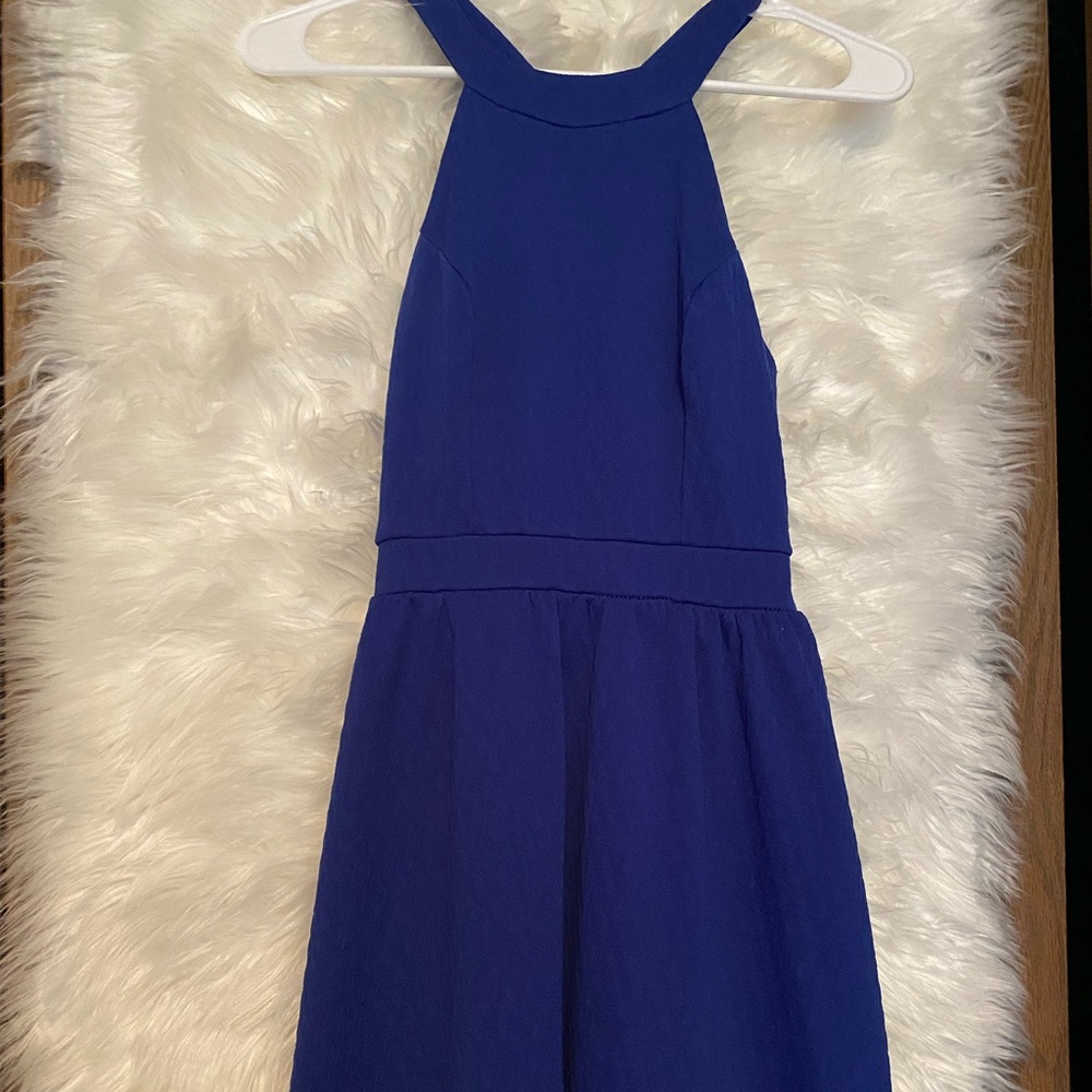 Blue medium halter dress